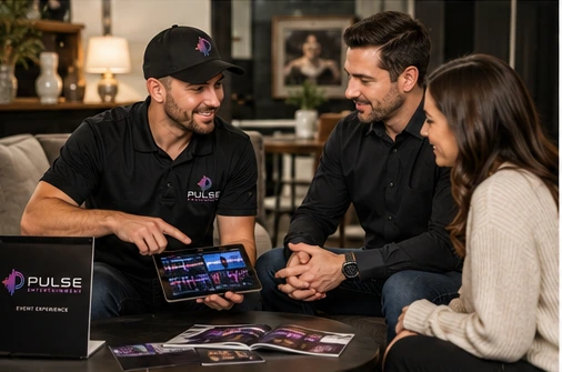 DJ consultation with clients