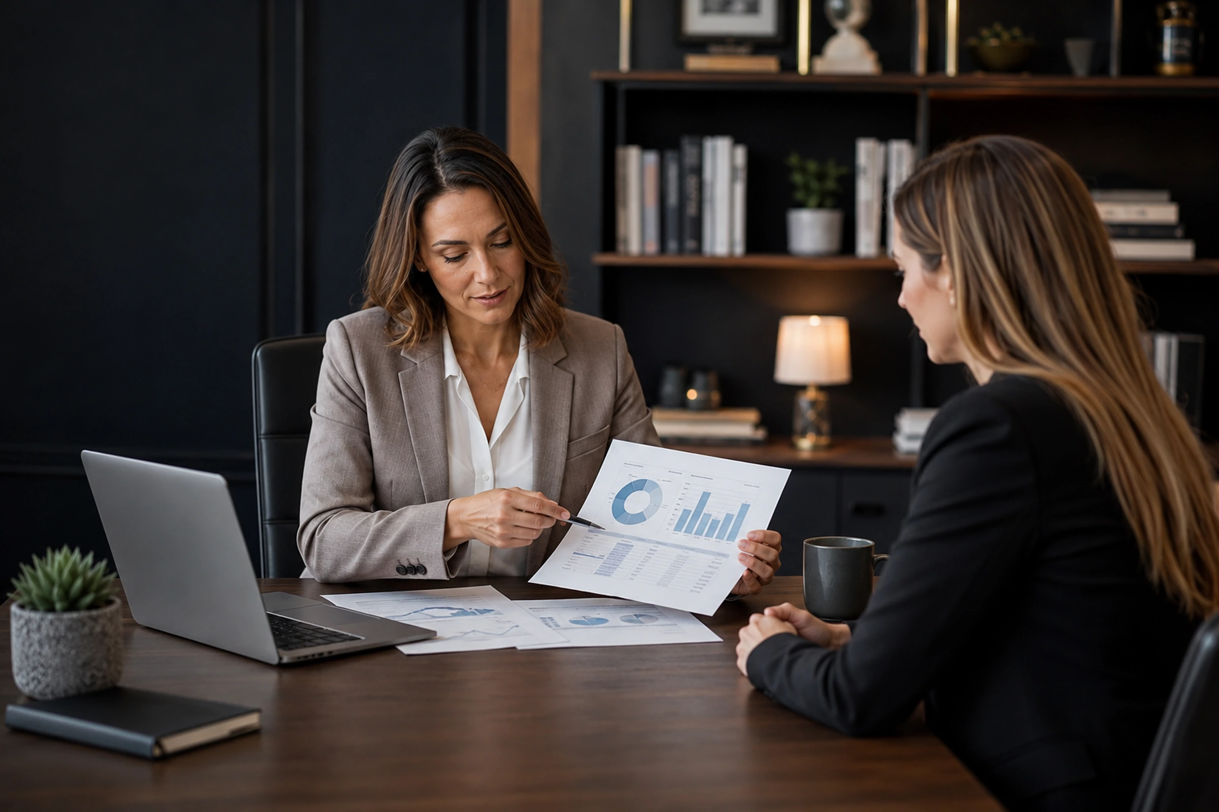 Financial reporting dashboard