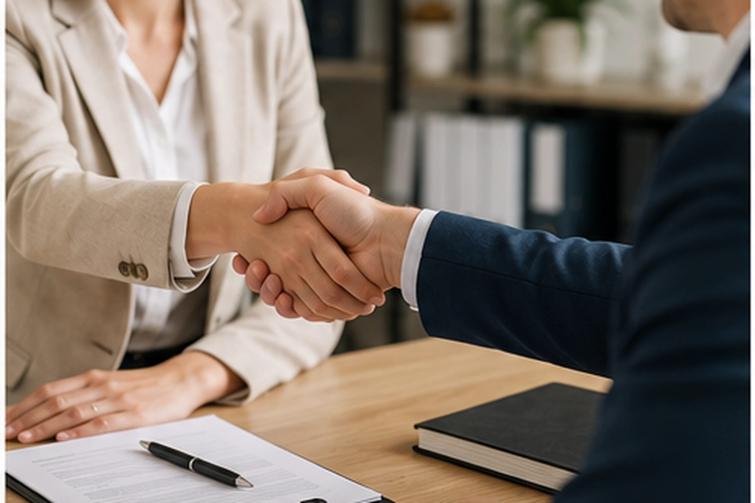 Business owners meeting with a bookkeeper