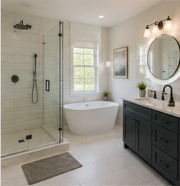 Clean bathroom