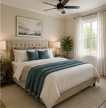 Clean bedroom