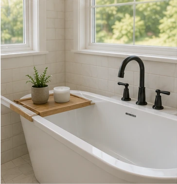 Tub Detail after professional cleaning