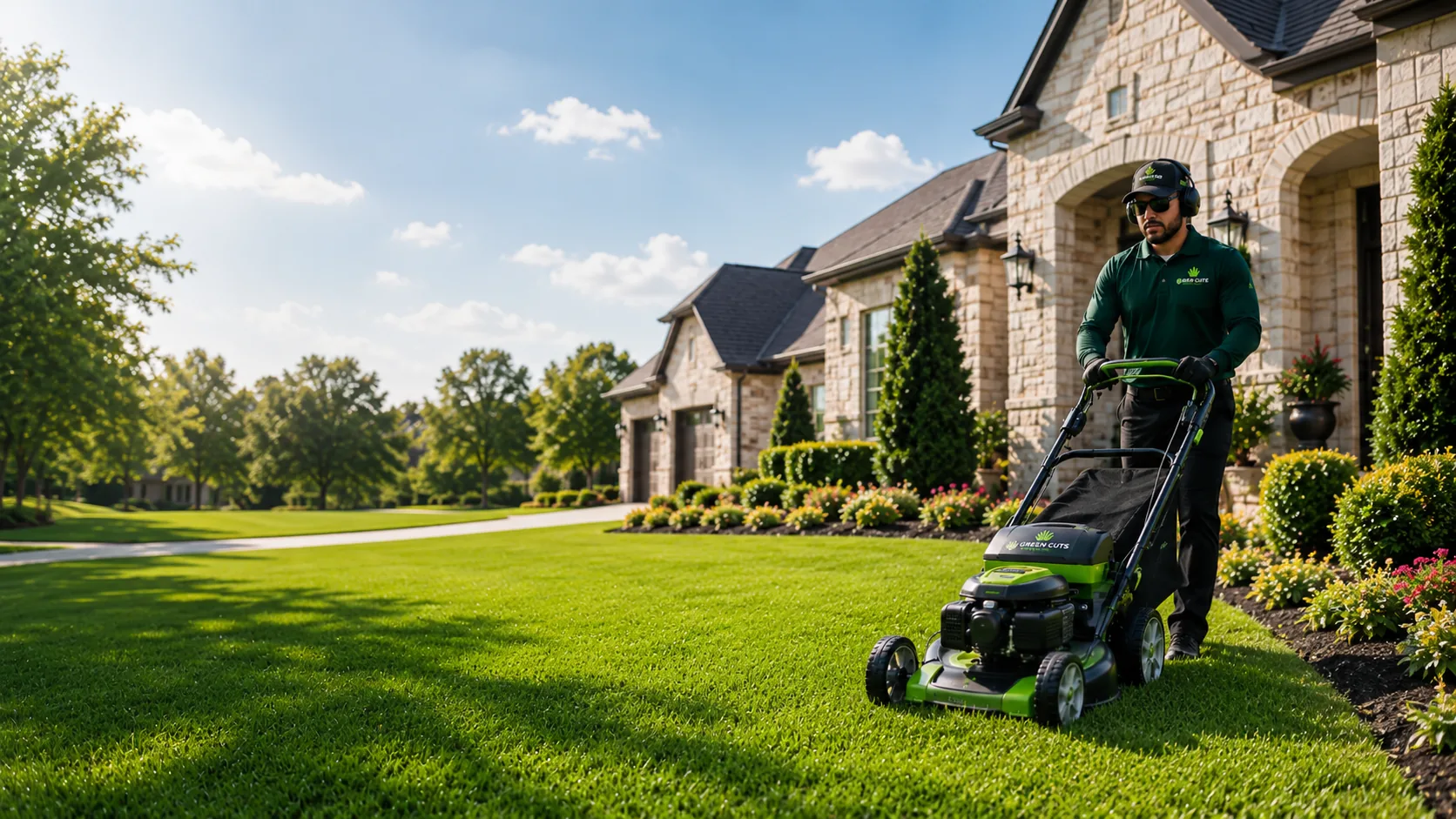 Lawn Mowing lawn care website service page example