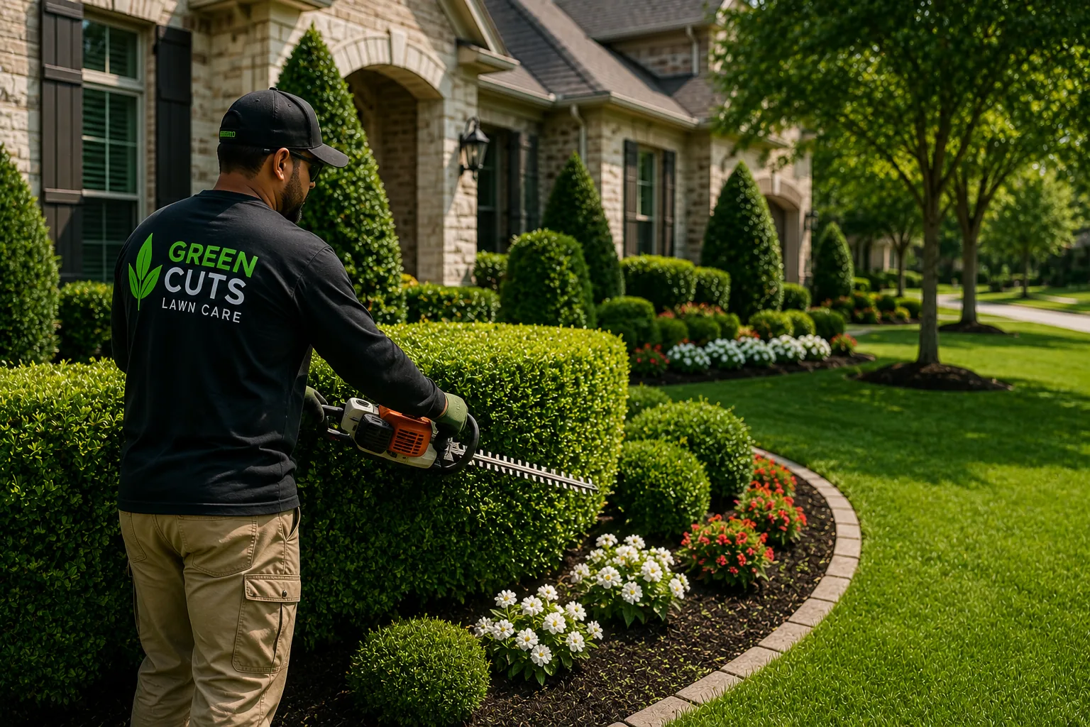 Recurring lawn care service website image