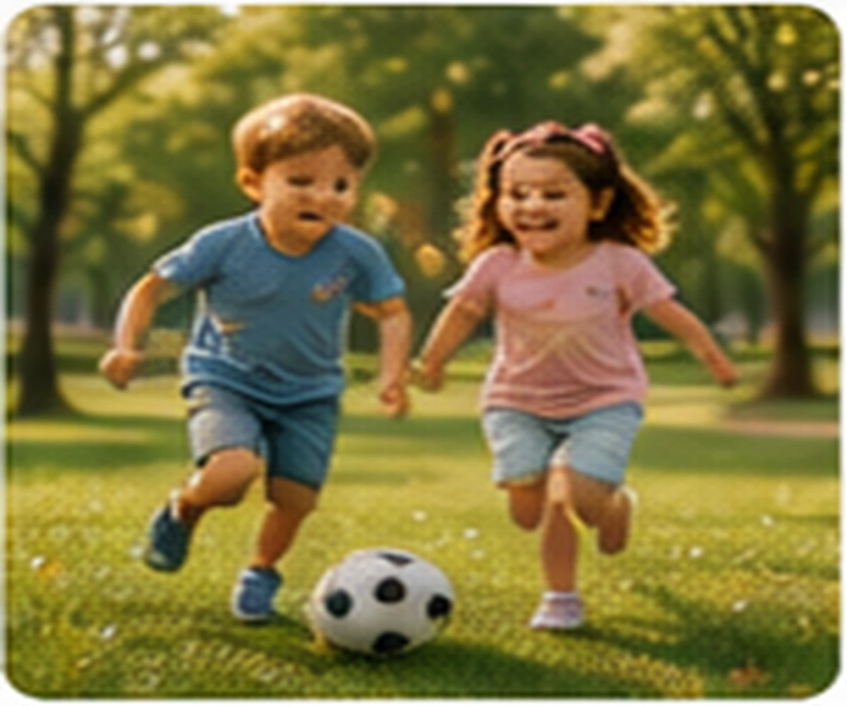 Children playing outdoors