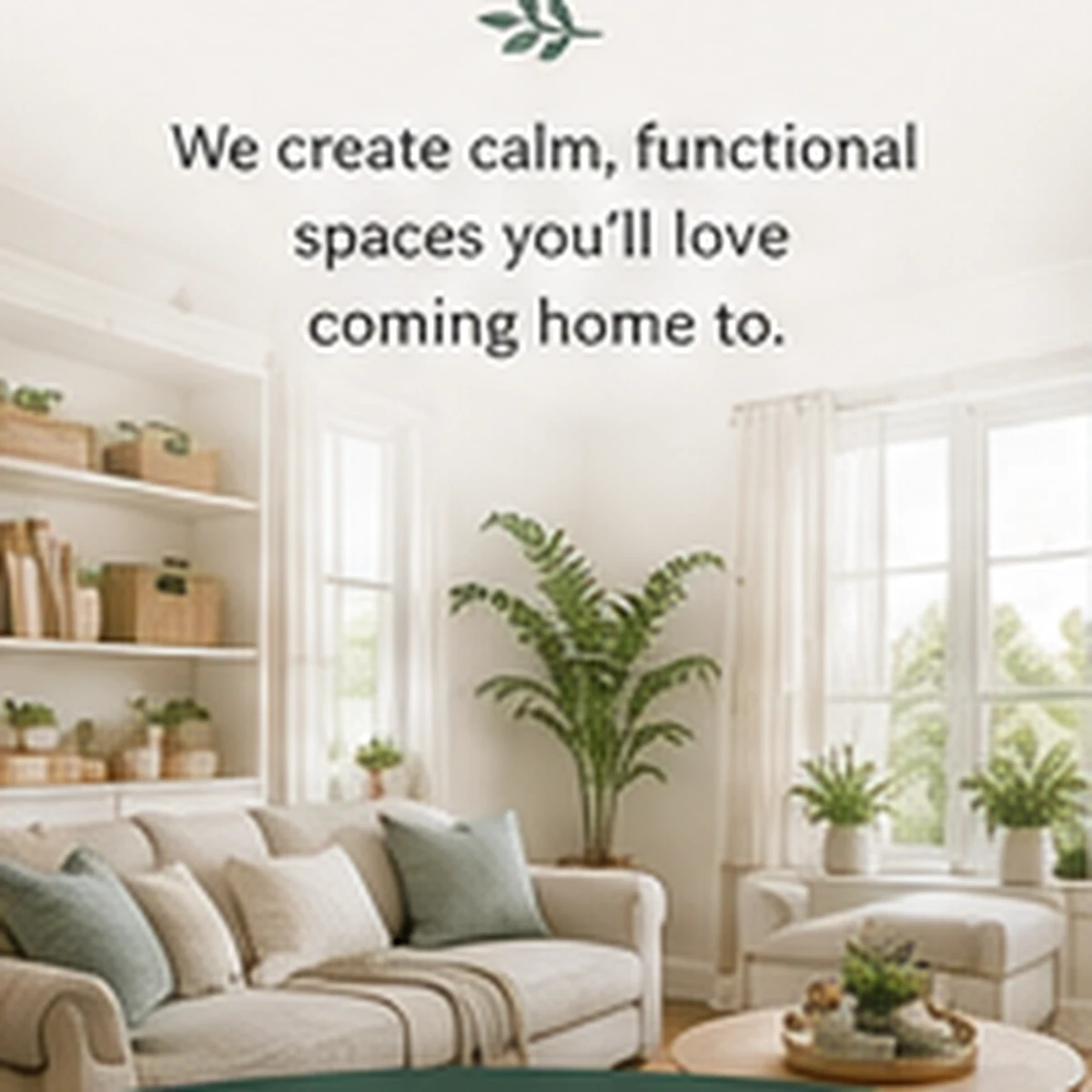 a calm organized interior ready for move-in