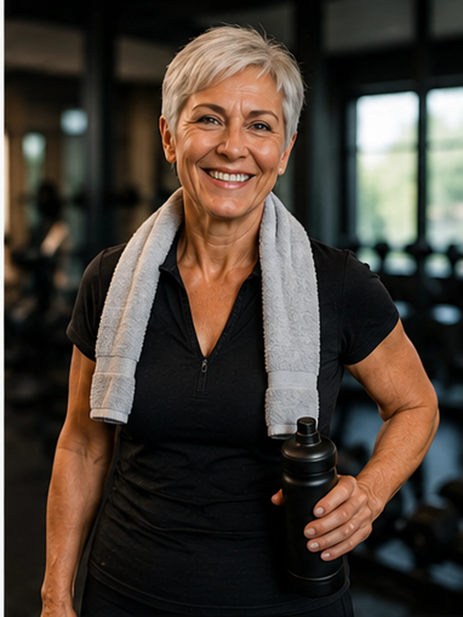 Fictional older adult fitness success