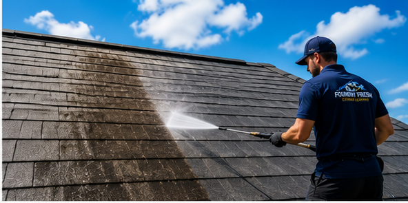 Roof Soft Washing website service example
