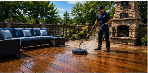 Deck & Fence Cleaning website service example